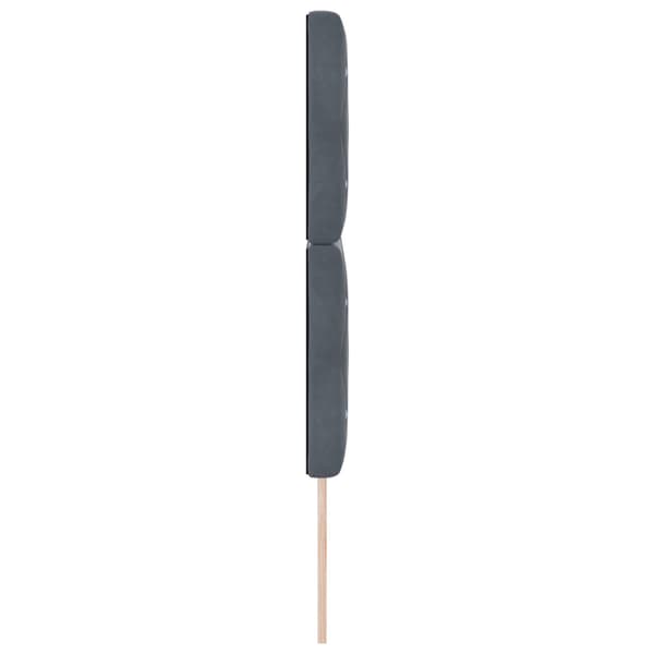 Huvudgavel Mörkgrå 144 cm Sammet