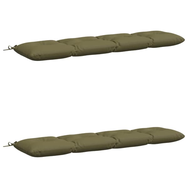 2-delade Bänk Kuddar VIANEN 100% Polyester Olivgrön