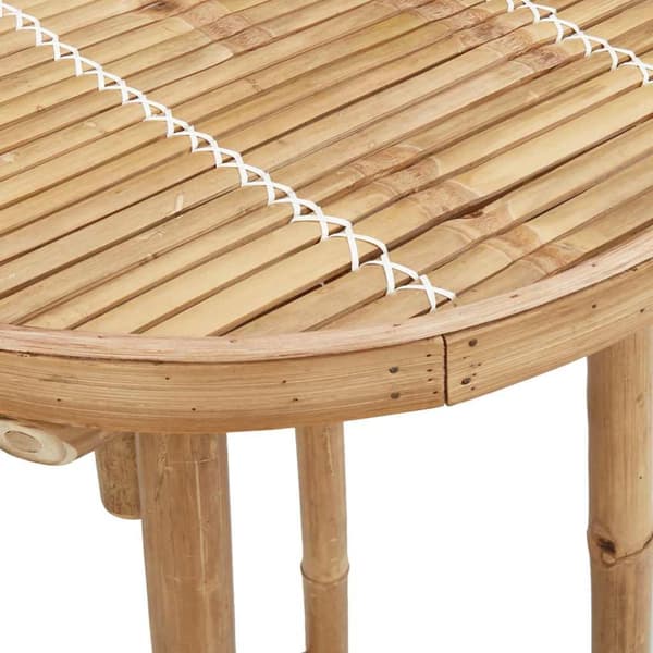 Barbord för utomhusbruk runt Ø55x100 cm bambu