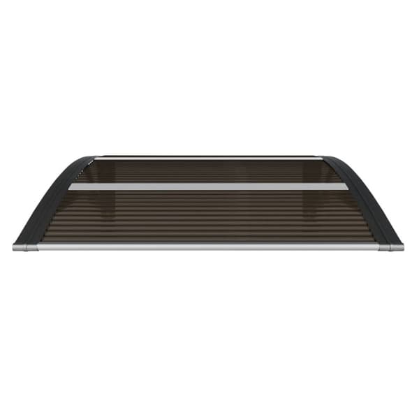 Dörrtak svart 80x75 cm polykarbonat