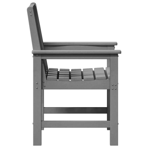 Trädgård Stol 6 pcs Ljusgrå 65.5 x 59 x 88 cm polyeten