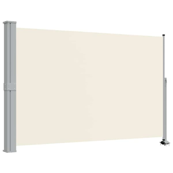 Infällbar sidomarkis 160 x 300 cm gräddvit