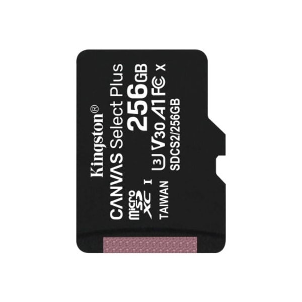 Kingston Canvas Select Plus - flash-minneskort - 256 GB - mikroSDXC UHS-I