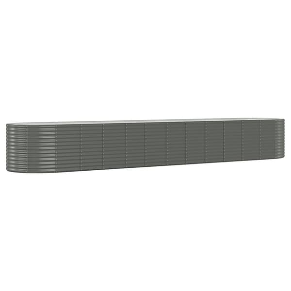 Odlingslåda pulverlackerat stål 507x100x68 cm grå