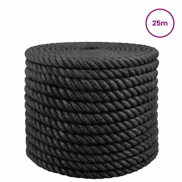 Juterep 20 Svart 100% Tossa jute