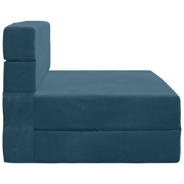 Fällbar Soffbed Blå 70 x 80 x 60 cm Tyg