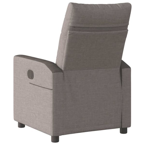 Reclinerfåtölj taupe tyg