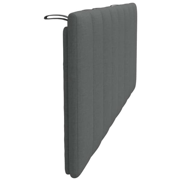 Headboard Cushion "Hanko" Dark Grey 140 cm Fabric