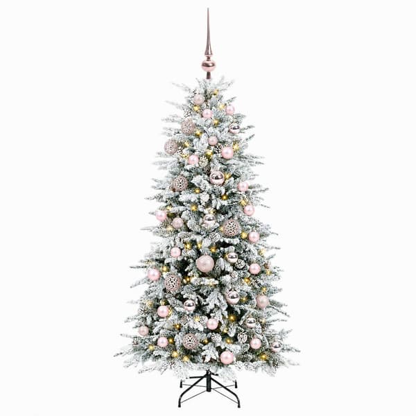 Plast Hingad Julgran 120 cm 150 LED-lampor Varmvit PE & PVC