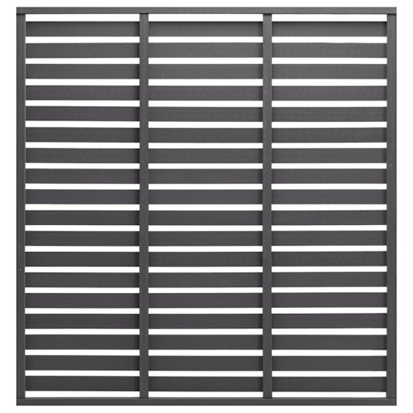 Staketpanel WPC 180x180 cm grå