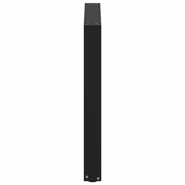 Matbordsben U-formade 2 st svarta 80x(72-73) cm stål