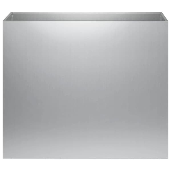 Trädgårdsplanterare 2 st Silver 60 x 30 x 40 cm