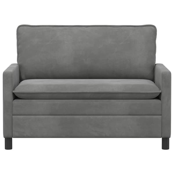 Soffa Mörkgrå 126 x 81 x 87,5 cm Sammet