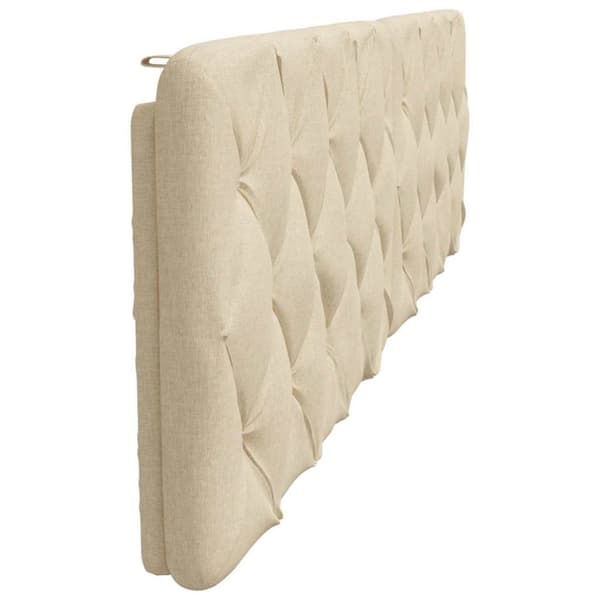 Headboard Cushion Cream 200 cm Fabric