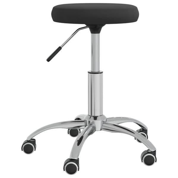 Massagepall sammet svart