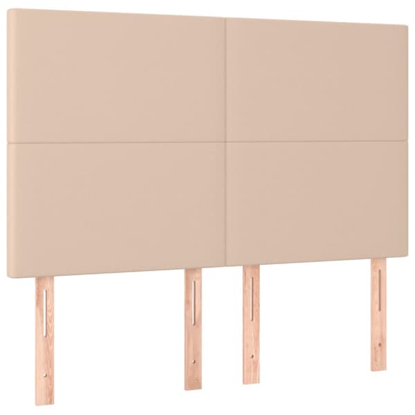 Sänggavel Cappuccino 144x5x118/128 cm konstläder