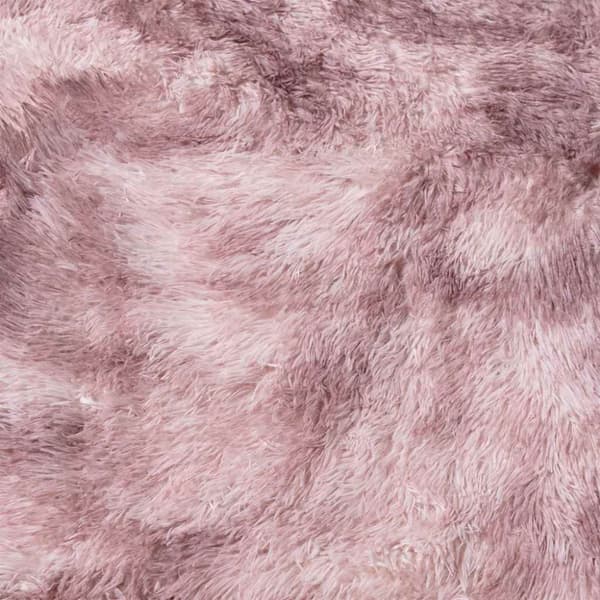 Ryamatta med lång lugg NAVARRA dammig rosa 120x170 cm polyester