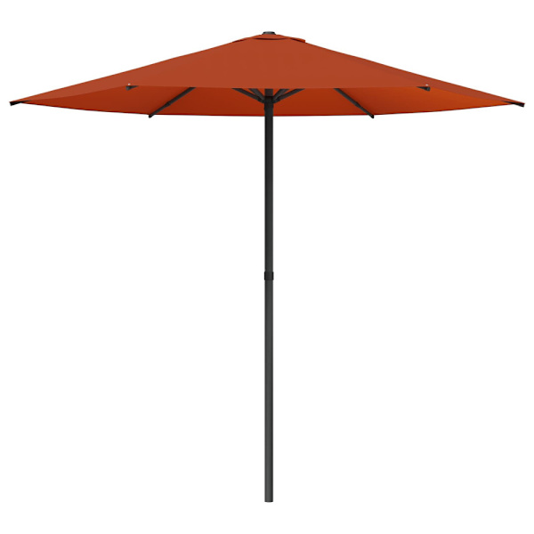 Trädgårdsparasol 230 x 230 cm Polyester Rektangulär Terracotta