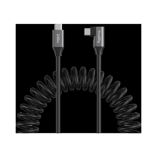 SmallRig 5730 USB-C Data Cable Coiled (Straight to Angled)