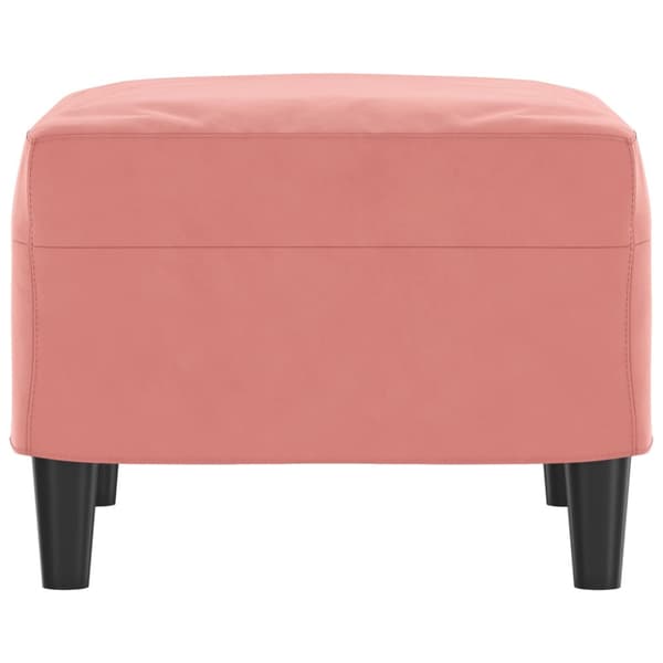 Fotpall rosa 60x50x41 cm sammet