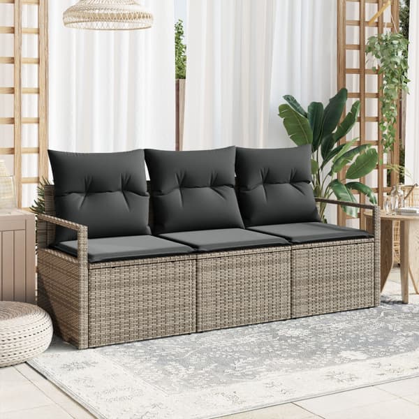 Soffset 3 pcs Grå konstrotting