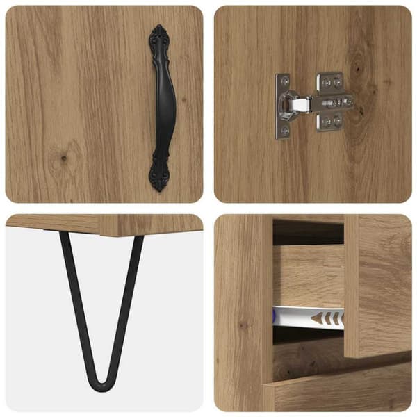 Skåp med låda 2 pcs Artisan Ek Konstruerat trä