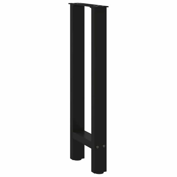 Konsolbordsben svarta 2 st 28x(72-73) cm stål