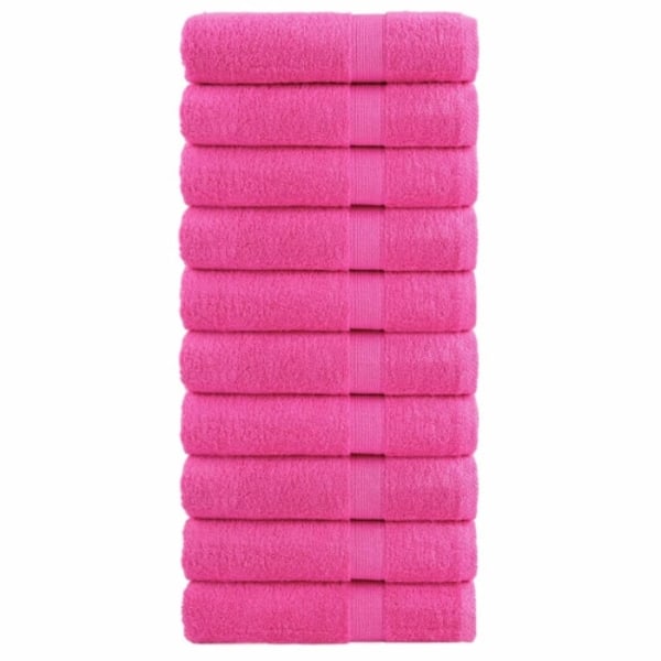Premium handdukar SOLUND 10 st rosa 50x100 cm 600 gsm