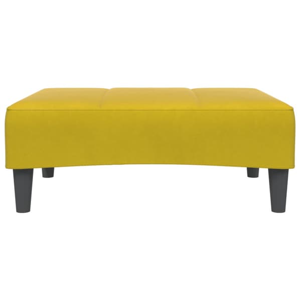 Fotpall Gul 77x55x31 cm sammet
