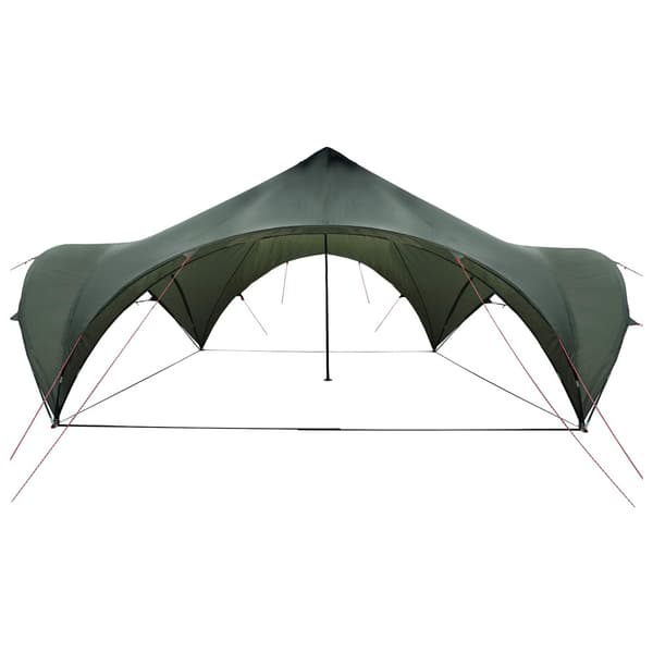 Partytält Armégrön 600 x 600 x 400 cm Polyester och Stål
