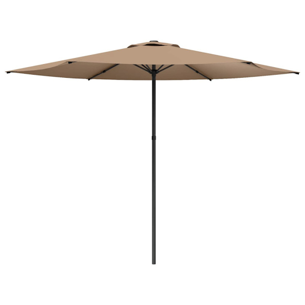 Trädgårdsparasol 300 x 300 cm Polyester Rektangulär Taupe