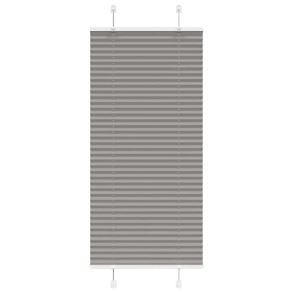 Plisserad persienn antracit 65x100cm tyg bredd 64,4cm polyester