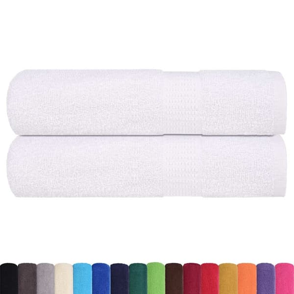 Duschhanddukar FROGN 2 st vit 70x140 cm 360 gsm