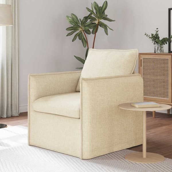 Soffa Kräm 75 x 82 x 85 cm tyg
