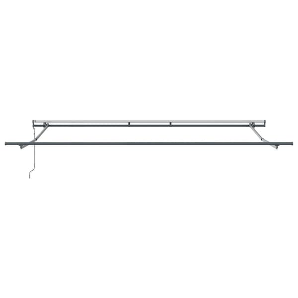 Utfällbar markis Grön och gul 400 × 300 cm Duk och Aluminium