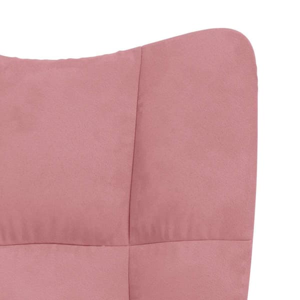 Gungstol rosa sammet