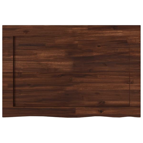 Rektangulärt Bordsskiva 90 x 50 x 3,5 cm Rektangulär Mörkbrun