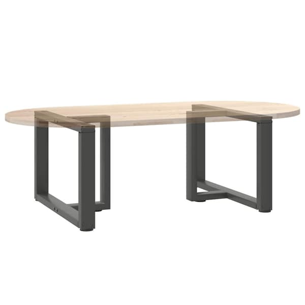 Soffbordsben T-formade 2 st antracit 70x25x(42-43) cm stål