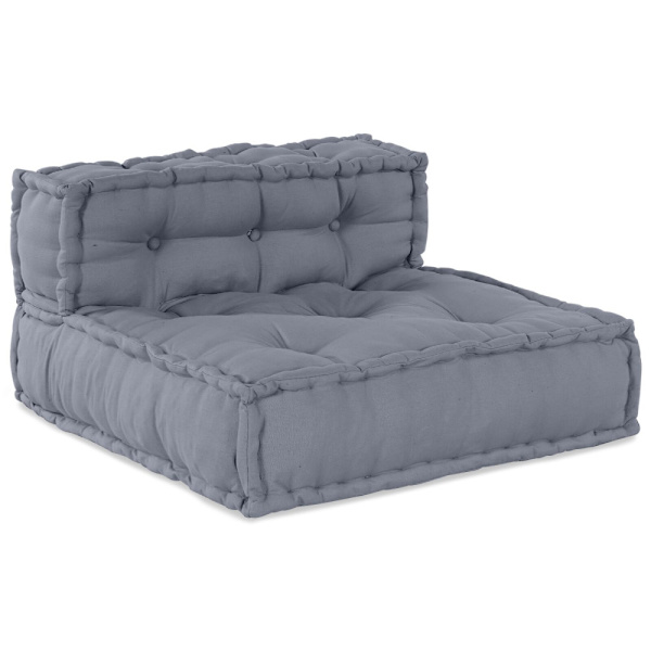 Modulsofa enhet 4 pcs Grå Tyg