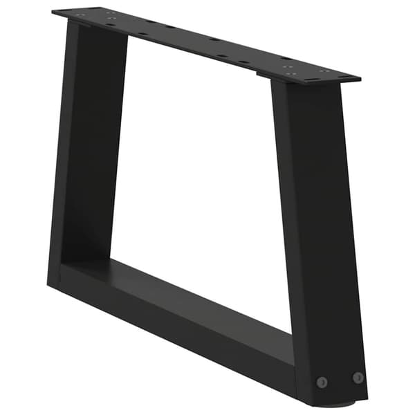 Soffbordsben V-formade 2 st svarta 50x(30-31,3) cm stål
