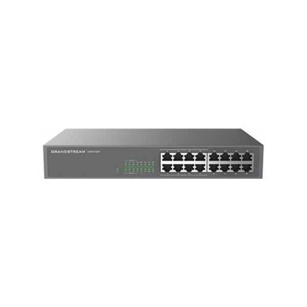 Grandstream GWN7702P - switch - ohanterad - 16 portar - rackmonterbar Svart