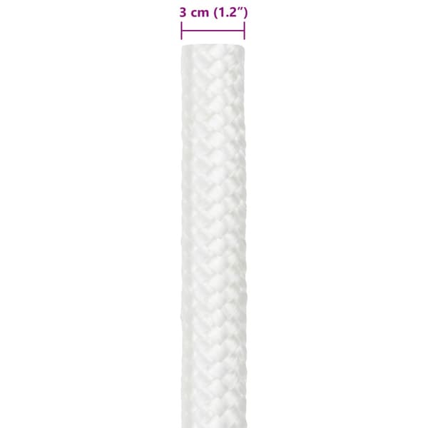 Båtsnöre 5 m 3 Vit PP