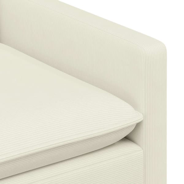 Soffa Gräddvit 156 x 81 x 87,5 cm Tyg
