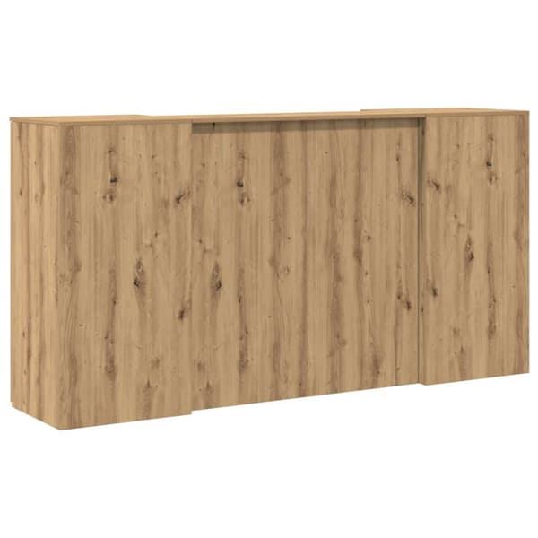 Receptionsdisk artisan ek 200x50x103,5 cm konstruerat trä