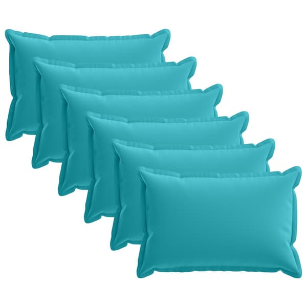 Kudde med kudde HOUTEN 6 st Turkos Polyester