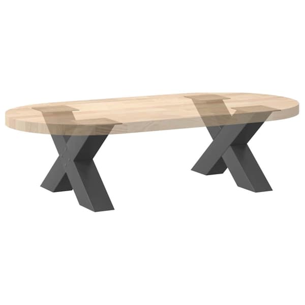 Soffbordsben X-formade 2 st antracit 60x(30-31) cm stål