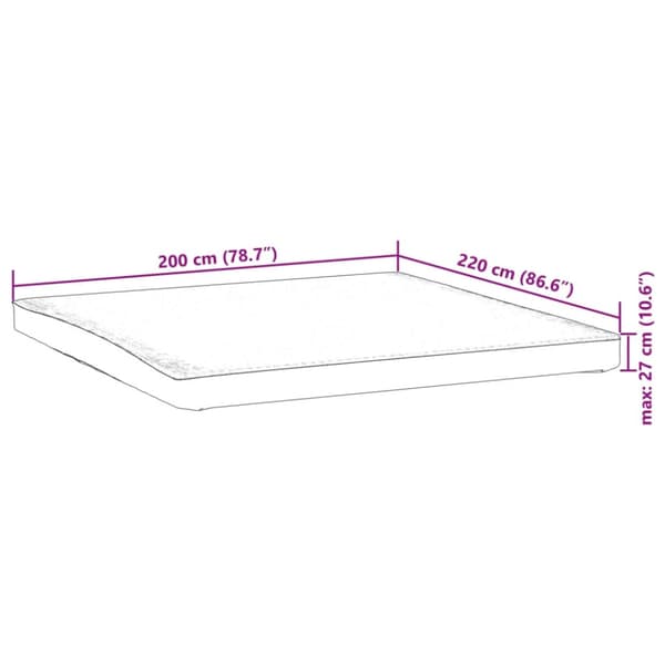 Madrasskydd vit 200x220 cm vattentät