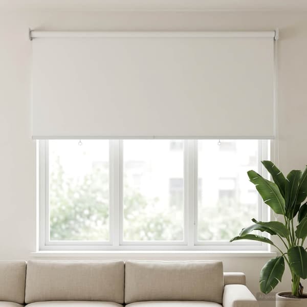 Rullgardin UV-skydd Vit 120 x 140 cm Polyester
