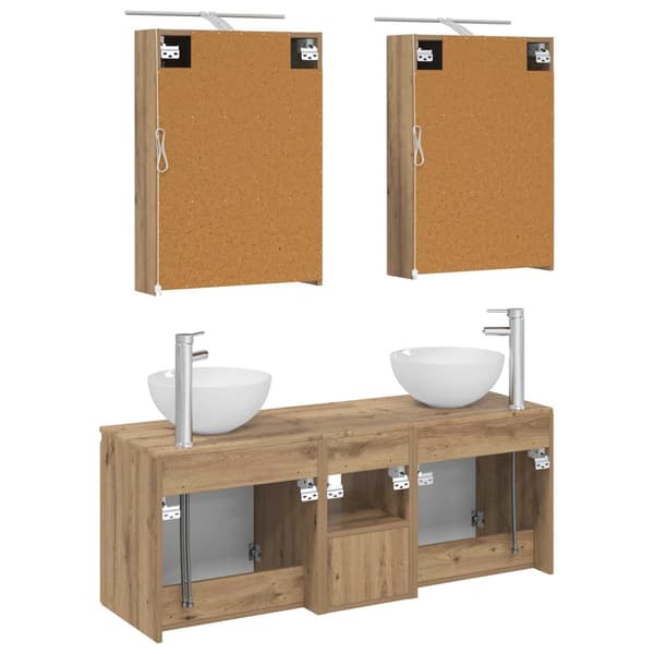 Badrumsskåpsset 5 pcs Artisan-ek 50 x 14,5 x 70 cm