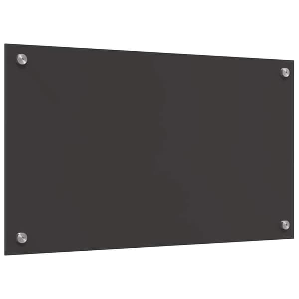 Köksskydd 2 pcs Mörkgrå 70 x 40 cm härdat glas